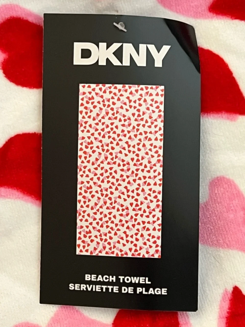 DKNY Hearts Aflutter Beach Towel